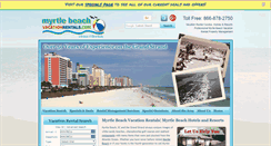 Desktop Screenshot of myrtlebeachvacationrentals.com
